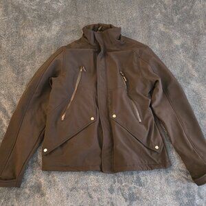 Steve Madden Womens Black Long Sleeve Full-Zip Motorcycle Jacket Size XL